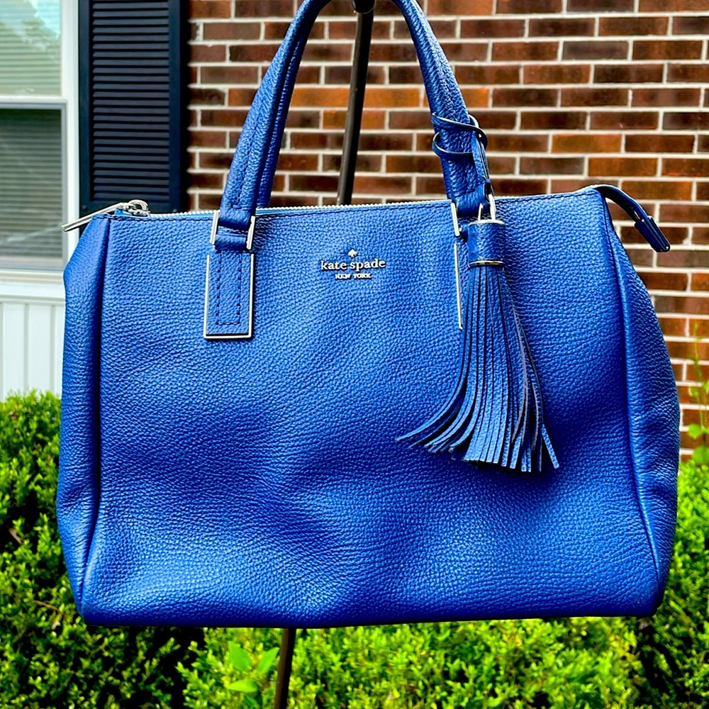 Kate Spade large satchel blue.               5797 EN